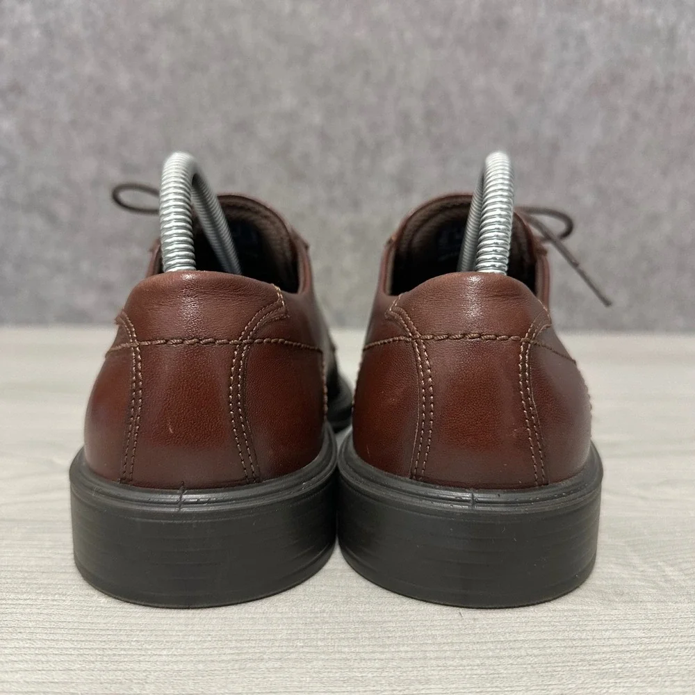 ECCO Minneapolis Perf Bike Tie Men's Size 6 Brown‎ Leather Dress Shoes